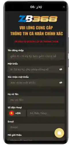 Đăng Ký Tài Khoản ZB368 – Bắt Đầu Trải Nghiệm Ngay